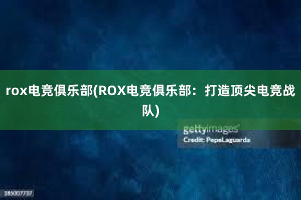 rox电竞俱乐部(ROX电竞俱乐部：打造顶尖电竞战队)
